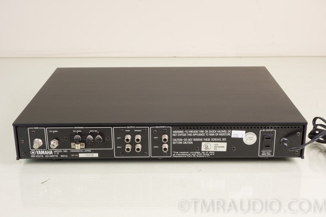 Yamaha T-2 FM Stereo Tuner — The Music Room