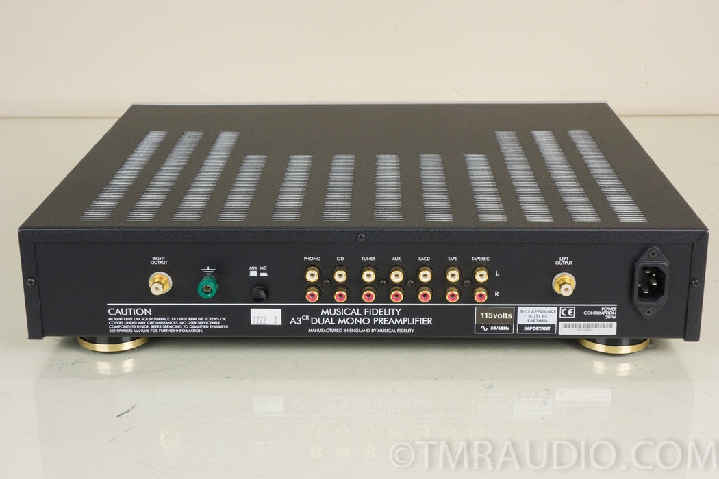 Musical Fidelity A3CR Dual Mono Preamplifier / Preamp