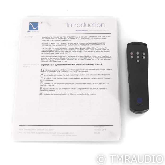 PS Audio PerfectWave Power Plant 10 Power Conditioner; AC Regenerator; P10