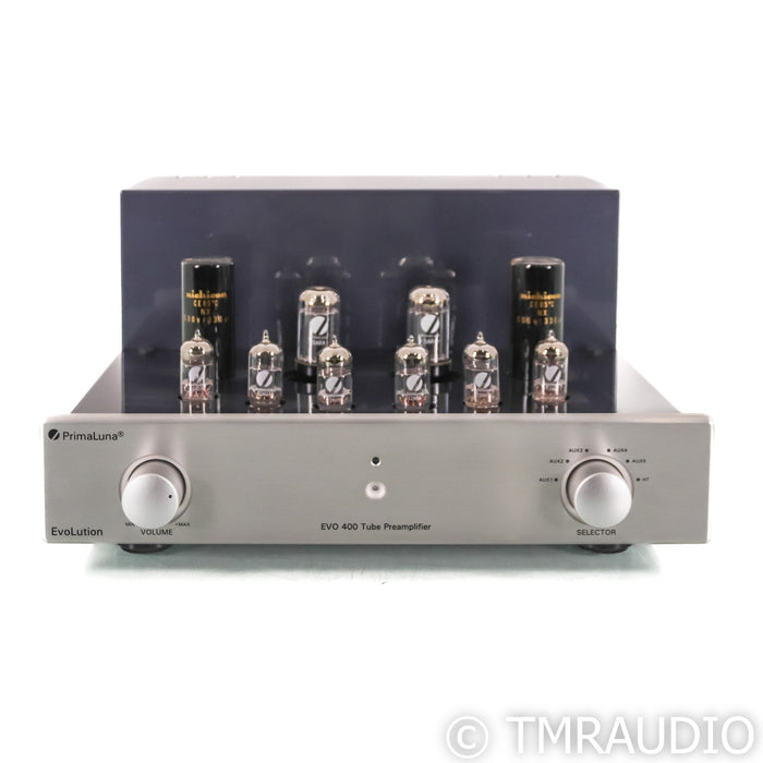 PrimaLuna EVO 400 Stereo Tube Preamplifier; Silver