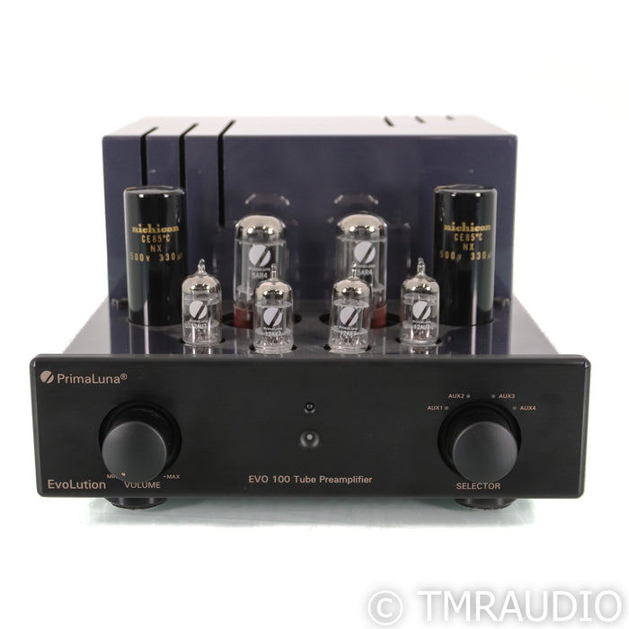 PrimaLuna EVO 100 Stereo Tube Preamplifier; Black