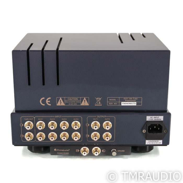 PrimaLuna EVO 100 Stereo Tube Preamplifier; Black