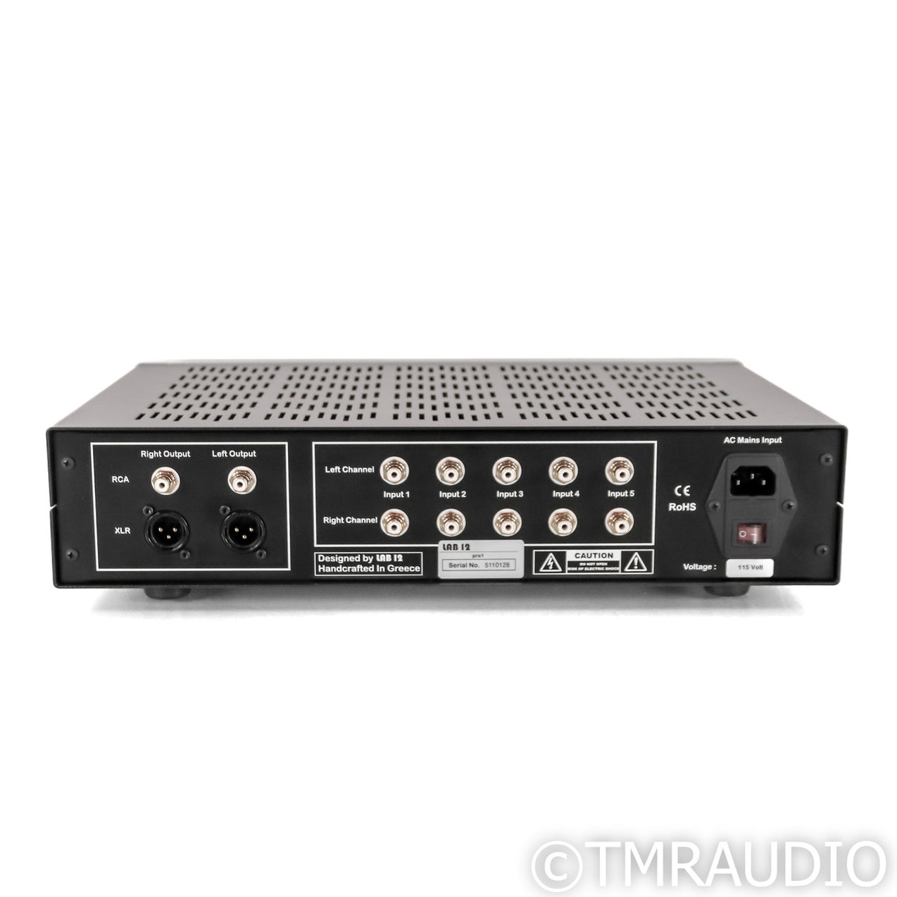 Lab12 pre1 Stereo Tube Preamplifier; Silver (Open Box) — The Music Room