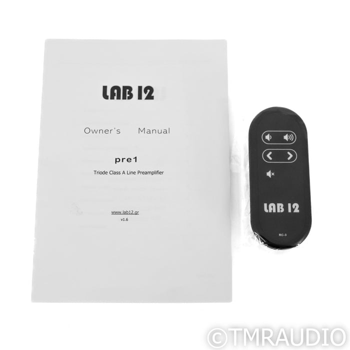 Lab12 pre1 Stereo Tube Preamplifier; Silver (Open Box)