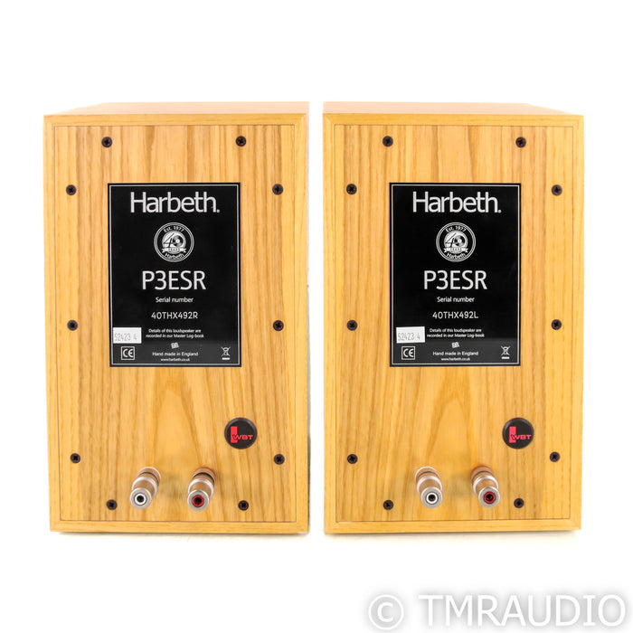 Harbeth P3ESR Bookshelf Speakers; Pair w/ Custom Stands