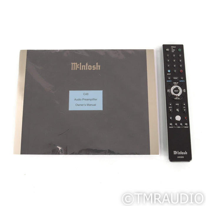McIntosh C49 Stereo Preamplifier; MM / MC Phono; USB; Black
