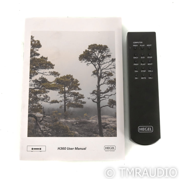 Hegel H360 Streaming Integrated Amplifier; Black