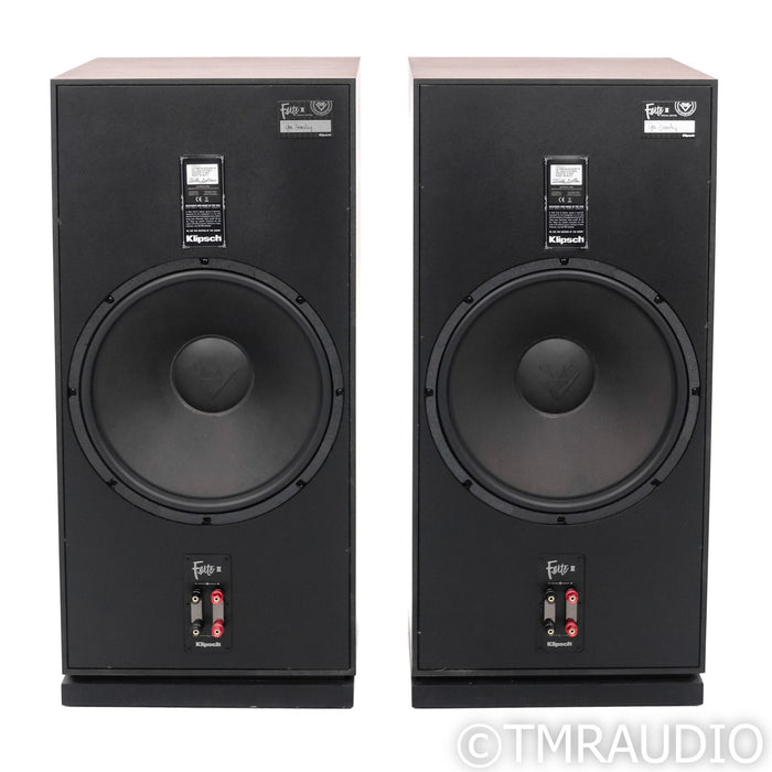 Klipsch Forte III SE Floorstanding Speakers; California Black Walnut Pair