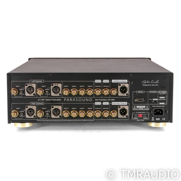 Parasound Halo JC2 BP Stereo Preamplifier w/ Bypass; Black