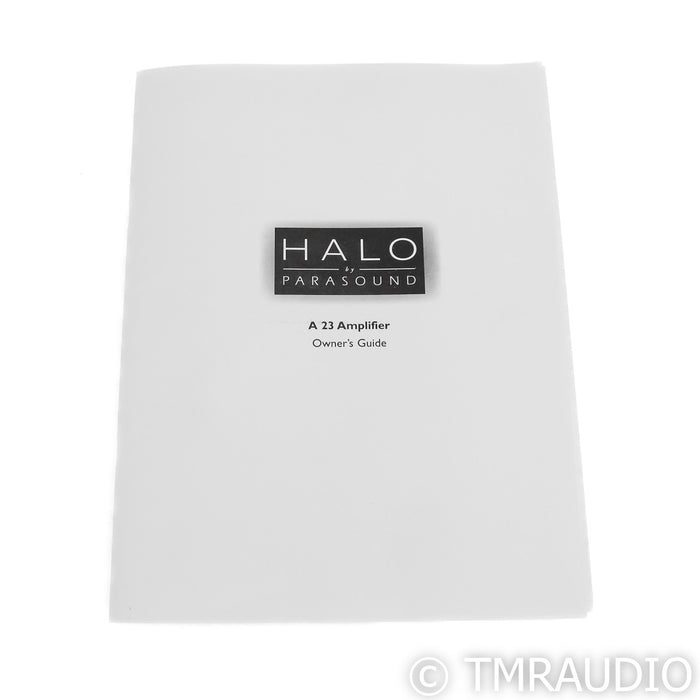 Parasound Halo A23 Stereo / Mono Power Amplifier; Silver; A-23