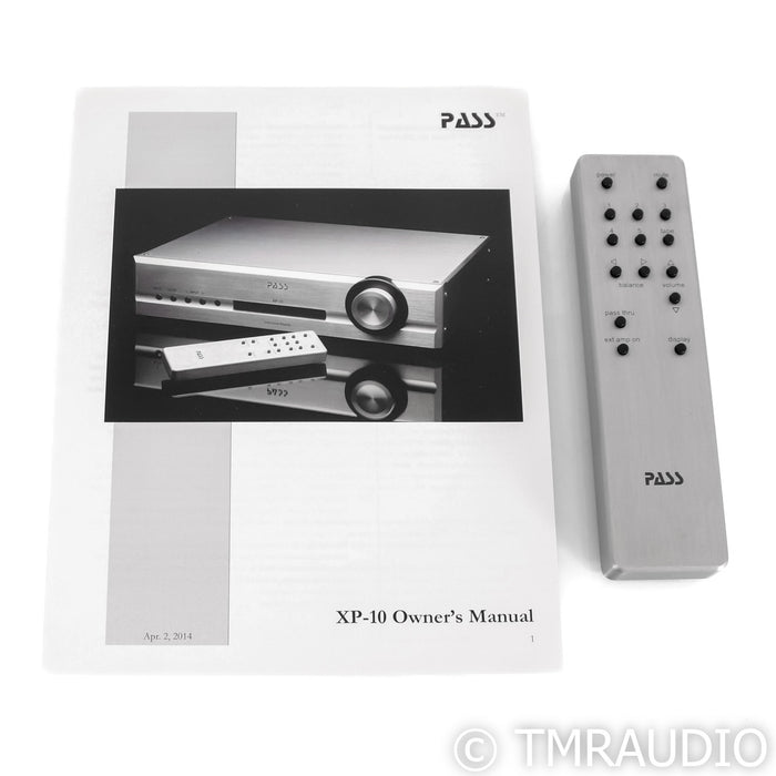 Pass Labs XP-10 Stereo Preamplifier; XP10; Silver