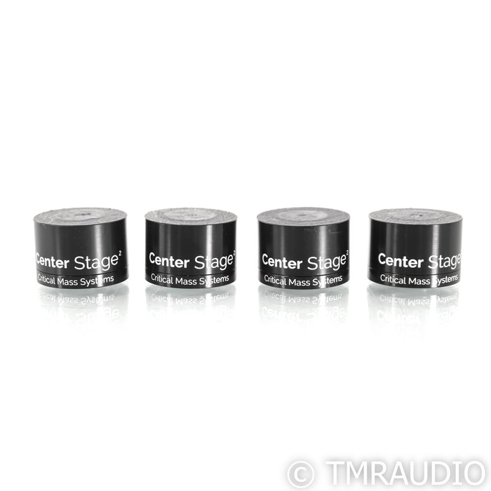 Critical Mass Systems Center Stage 2 1.0 Isolation Footers; Black; Set of 4