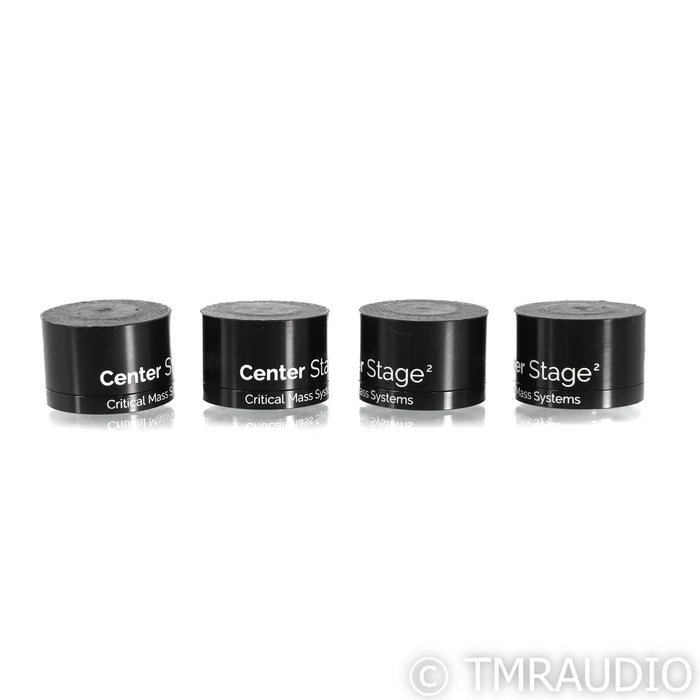 Critical Mass Systems Center Stage 2 1.0 Isolation Footers; Black; Set of 4