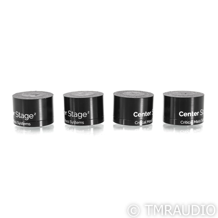 Critical Mass Systems Center Stage 2 1.0 Isolation Footers; Black; Set of 4