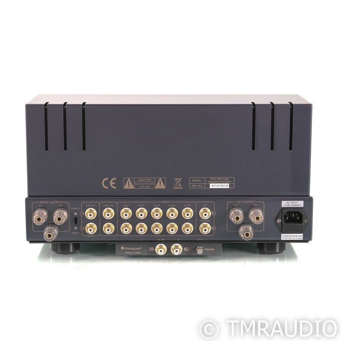 PrimaLuna EVO 400 Stereo Tube Integrated Amplifier; Black (No Phono)