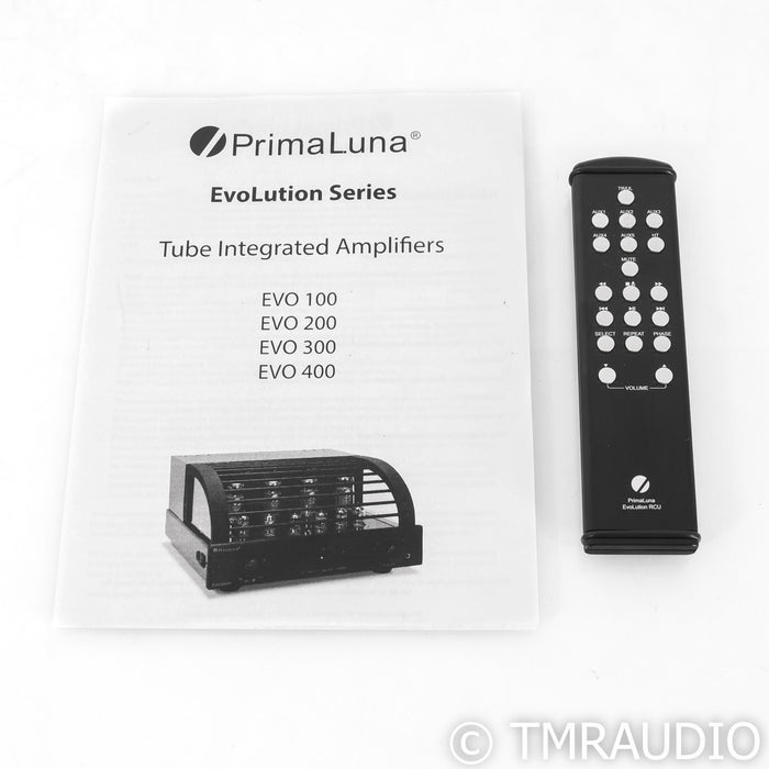 PrimaLuna EVO 400 Stereo Tube Integrated Amplifier; Black (No Phono)