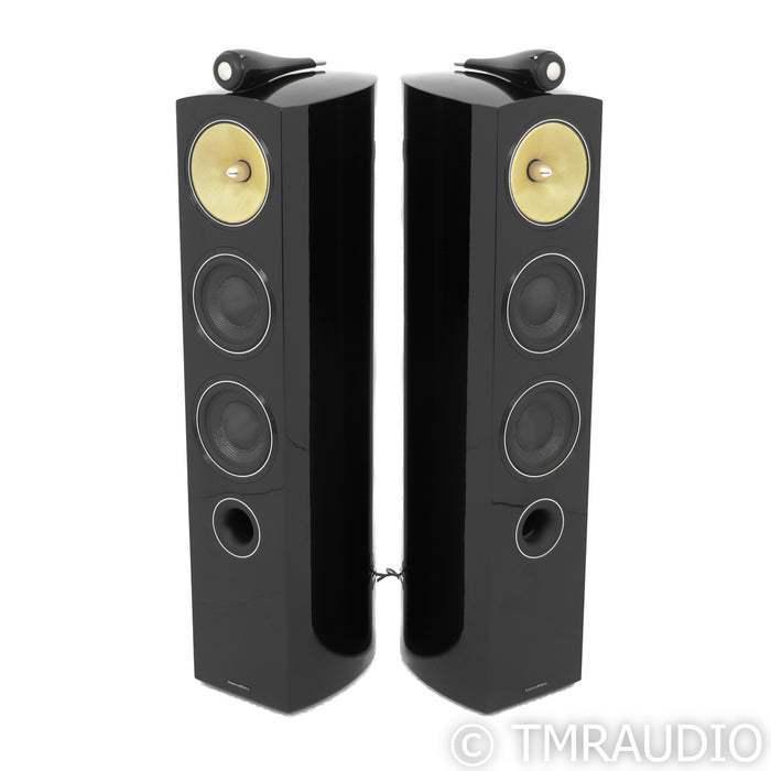 B&W 804 Diamond Floorstanding Speakers; Piano Black Pair