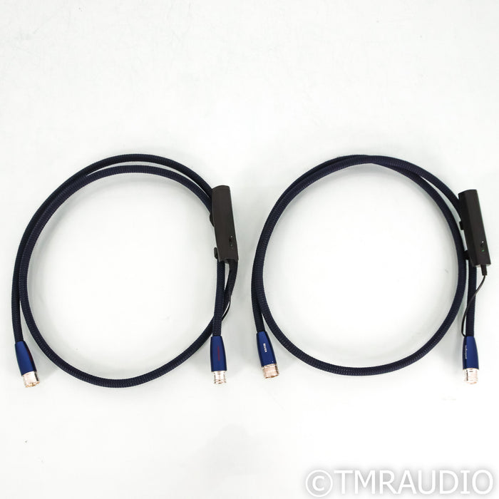 AudioQuest Water XLR Cables; 1.5m Pair Balanced Interconnects; 72v DBS
