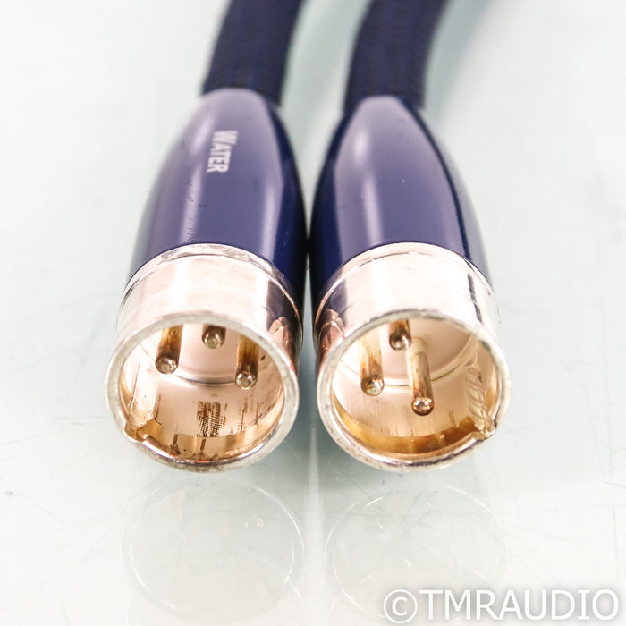 AudioQuest Water XLR Cables; 1.5m Pair Balanced Interconnects; 72v DBS