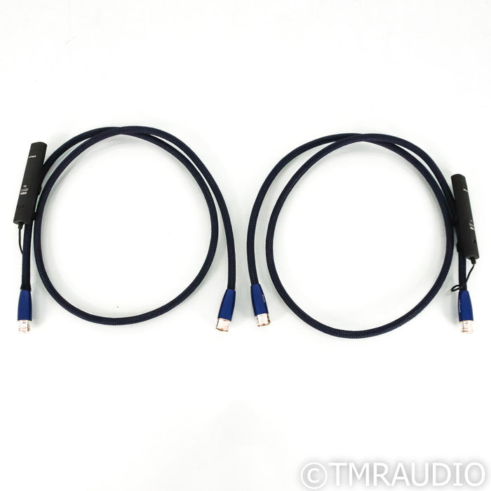 AudioQuest Water XLR Cables; 1.5m Pair Balanced Interconnects; 72v DBS
