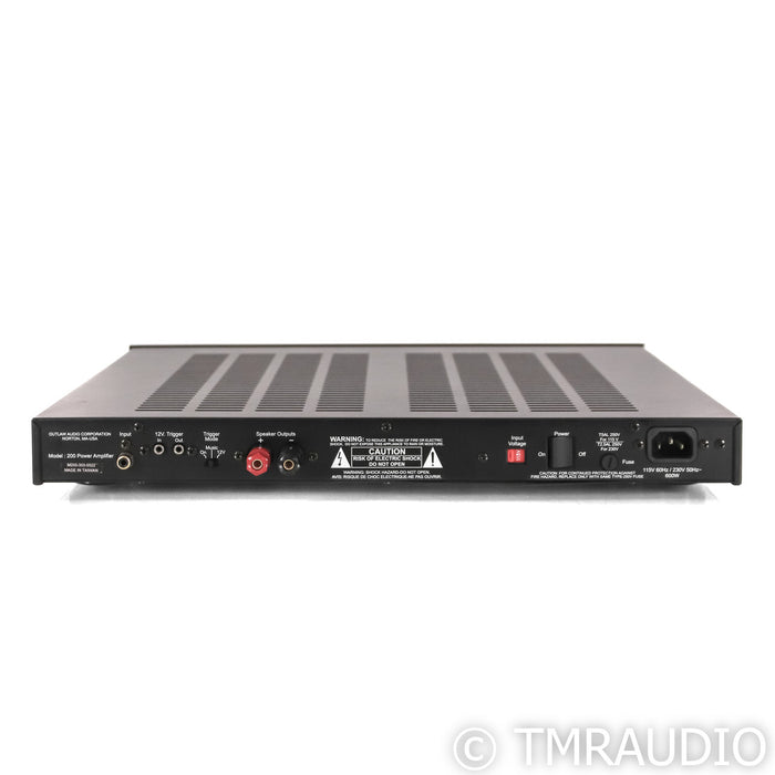 Outlaw Audio Model 200 Mono Power Amplifier; Single