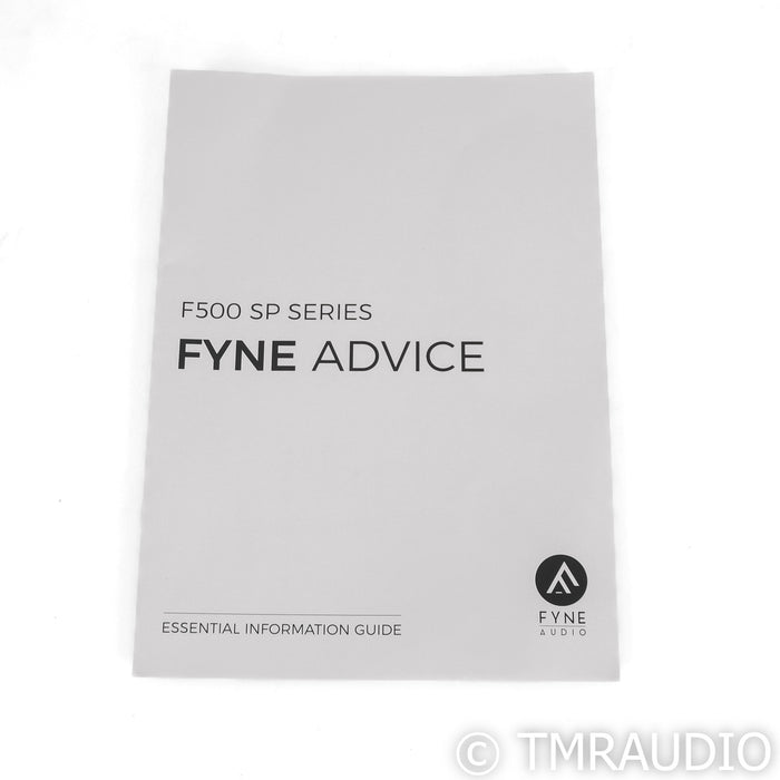Fyne Audio F500SP Bookshelf Speakers; Black Gloss Pair