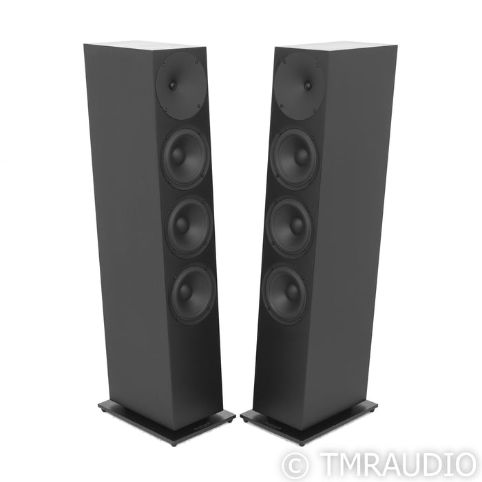 Buchardt Audio A700 Powered Floorstadning Speakers; Platin Wireless Hub; Black Pair