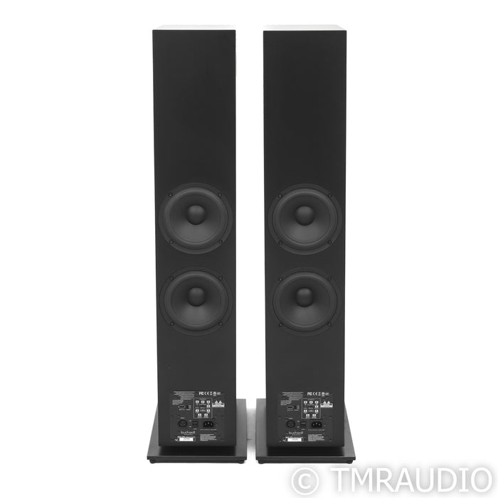 Buchardt Audio A700 Powered Floorstadning Speakers; Platin Wireless Hub; Black Pair