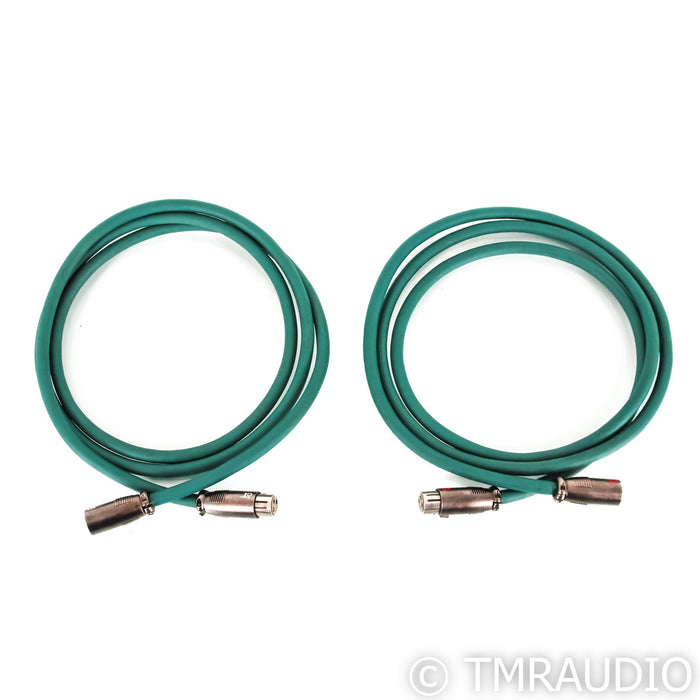 AudieoQuest Emerald XLR Cables; 2m Pair Balanced Interconnects