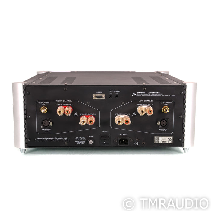 Simaudio Moon W-8 Stereo Power Amplifier; W8; Silver