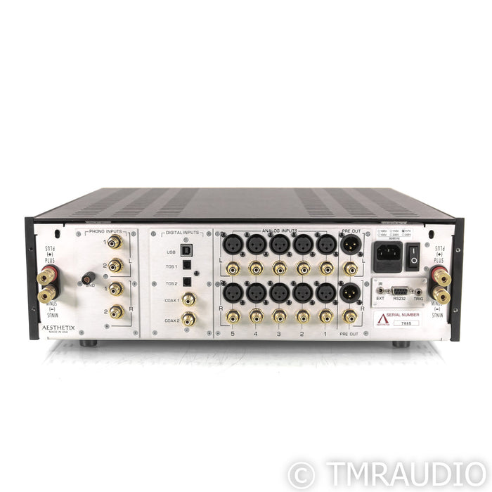 Aesthetix Mimas Stereo Tube Hybrid Integrated Amplifier; MM / MC Phono; Remote