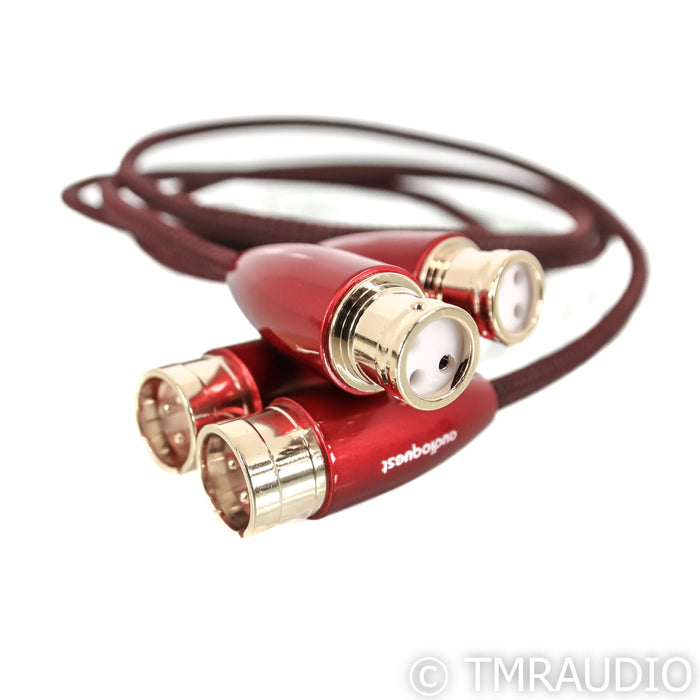 AudioQuest Red River XLR Cables; 1m Pair Balanced Interconnects