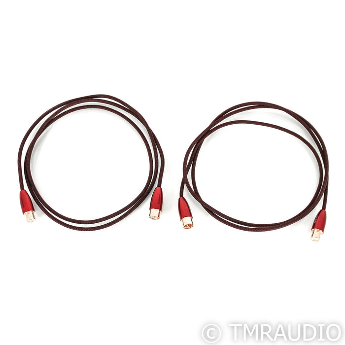AudioQuest Red River XLR Cables; 2m Pair Balanced Interconnects