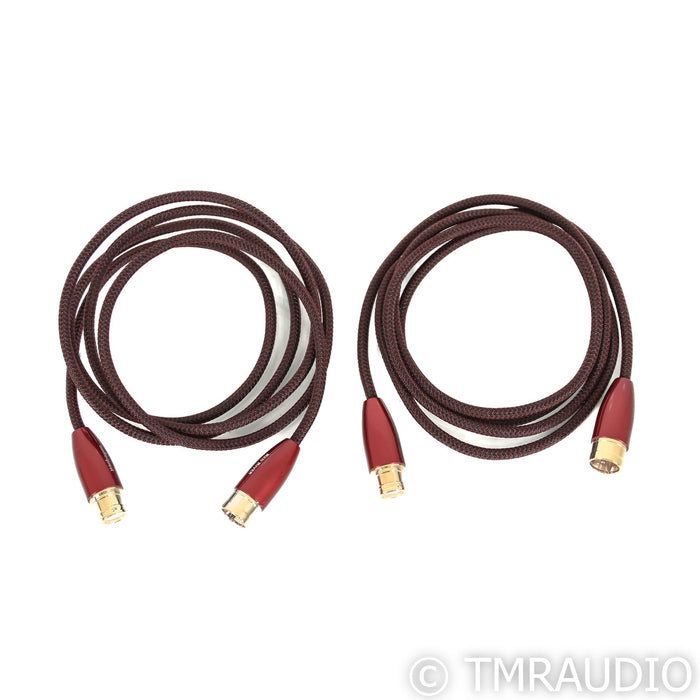 AudioQuest Red River XLR Cables; 2m Pair Balanced Interconnects