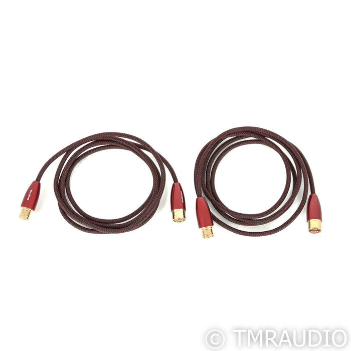 AudioQuest Red River XLR Cables; 2m Pair Balanced Interconnects