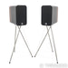 Q Acoustics Concept 300 Bookshelf Speakers; Black / Rosewood Pair w/ Stands