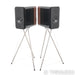 Q Acoustics Concept 300 Bookshelf Speakers; Black / Rosewood Pair w/ Stands
