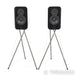 Q Acoustics Concept 300 Bookshelf Speakers; Black / Rosewood Pair w/ Stands