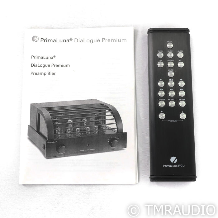 PrimaLuna DiaLogue Premium Stereo Tube Preamplifier; Black