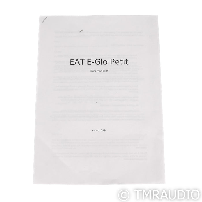 EAT E-Glo Petit MM / MC Phono Tube Preamplifier; Silver