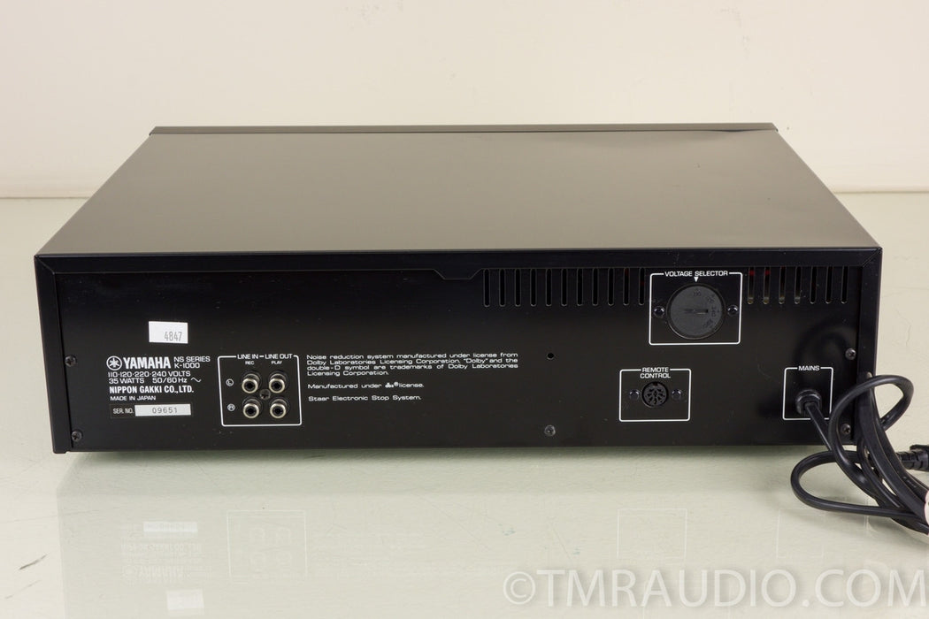 Yamaha K-1000 Stereo Cassette Deck AS-IS