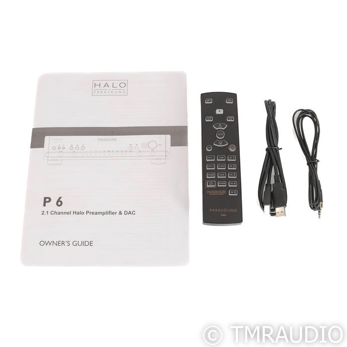 Parasound Halo P6 2.1 Channel Preamplifier; Black; MM / MC Phono