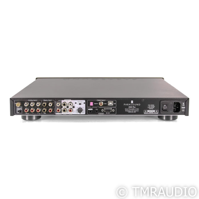 Parasound NewClassic 200 Pre 2.1 Channel Preamplifier / DAC; MM / MC Phono