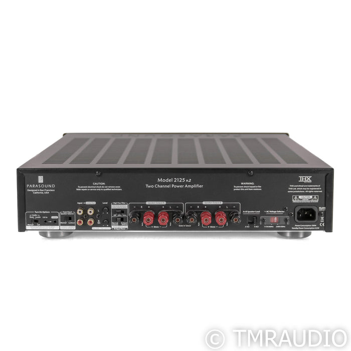 Parasound NewClassic 2125 v.2 Stereo Power Amplifier; Black