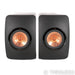 KEF LS50 Bookshelf Speakers; Black Pair