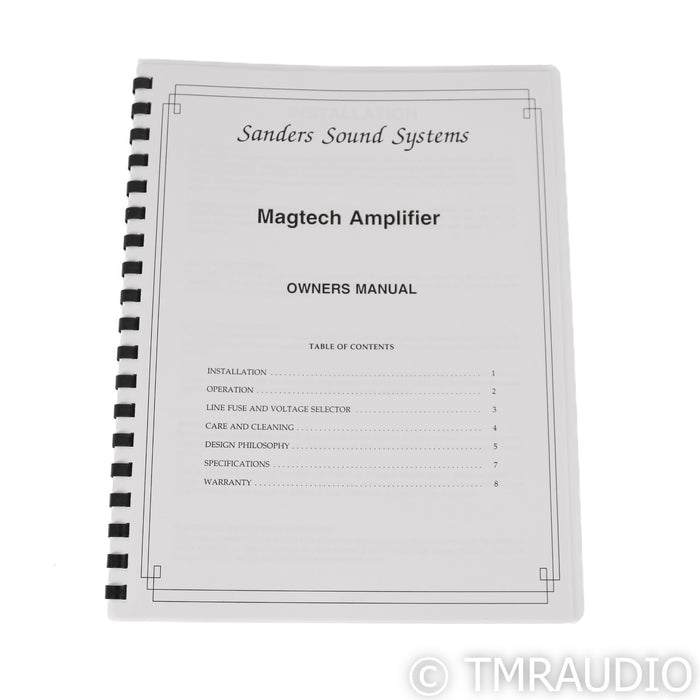 Sanders Magtech Stereo Amplifier; Black