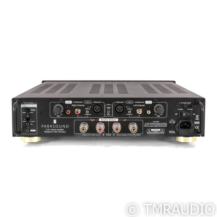 Parasound A 23+ Stereo Power Amplifier; Black