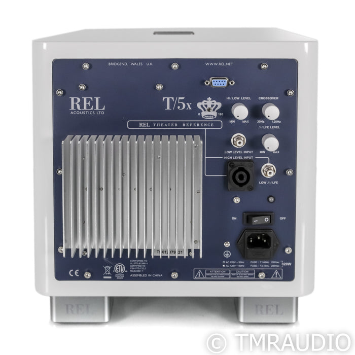 REL T5x 8" Powered Subwoofer; White