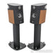 Focal Sopra No. 1 Bookshelf Speakers; Dogato Walnut Pair with Stands