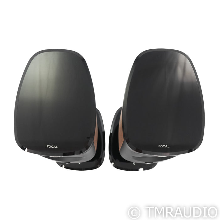 Focal Sopra No. 1 Bookshelf Speakers; Dogato Walnut Pair with Stands